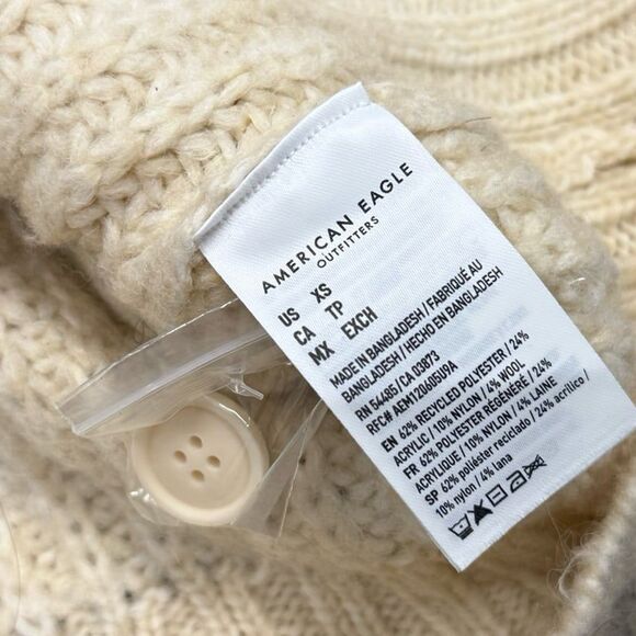 American Eagle cable knit wool blend oversized cardigan - Picture 5 of 5